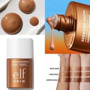 NEW ELF BRONZING DROPS PURE GOLD 1 FL OZ
